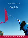 Cover image for So B. It